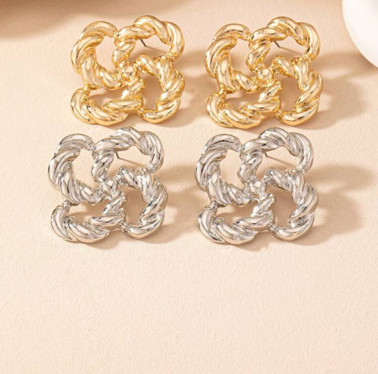 Omega Statement Earrings