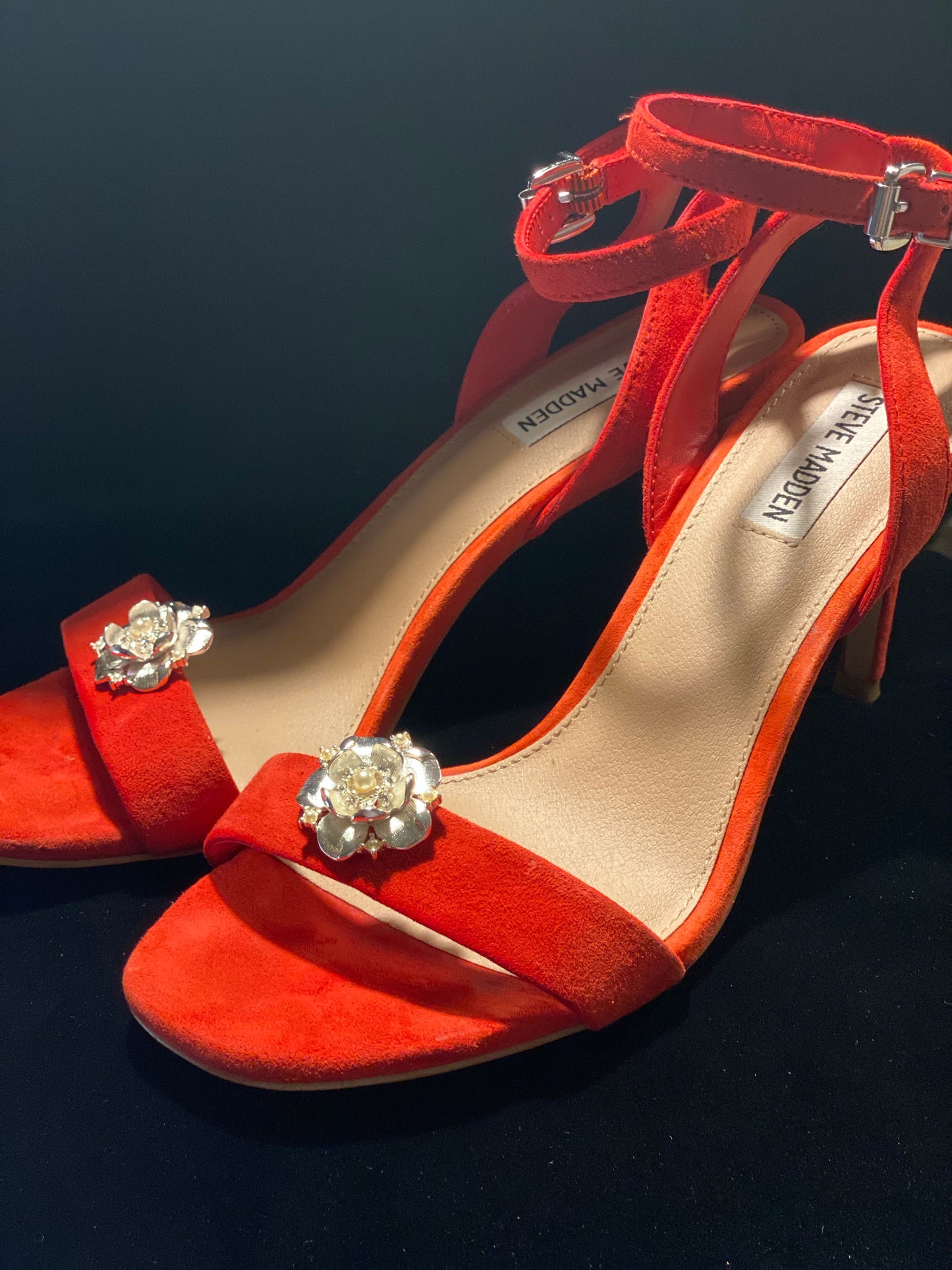 Rosette Silver Shoe Clips