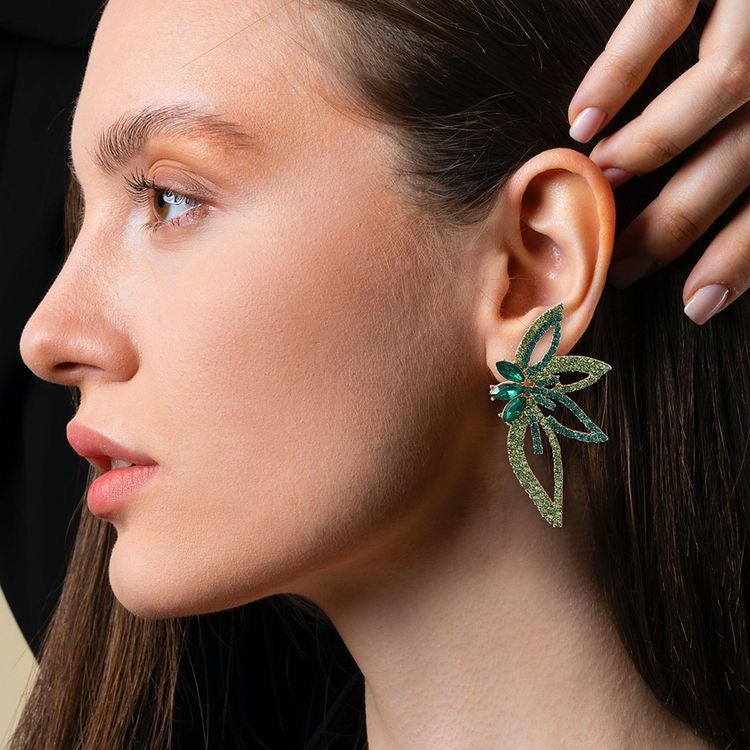 Whimsical Rhinestone Earrings