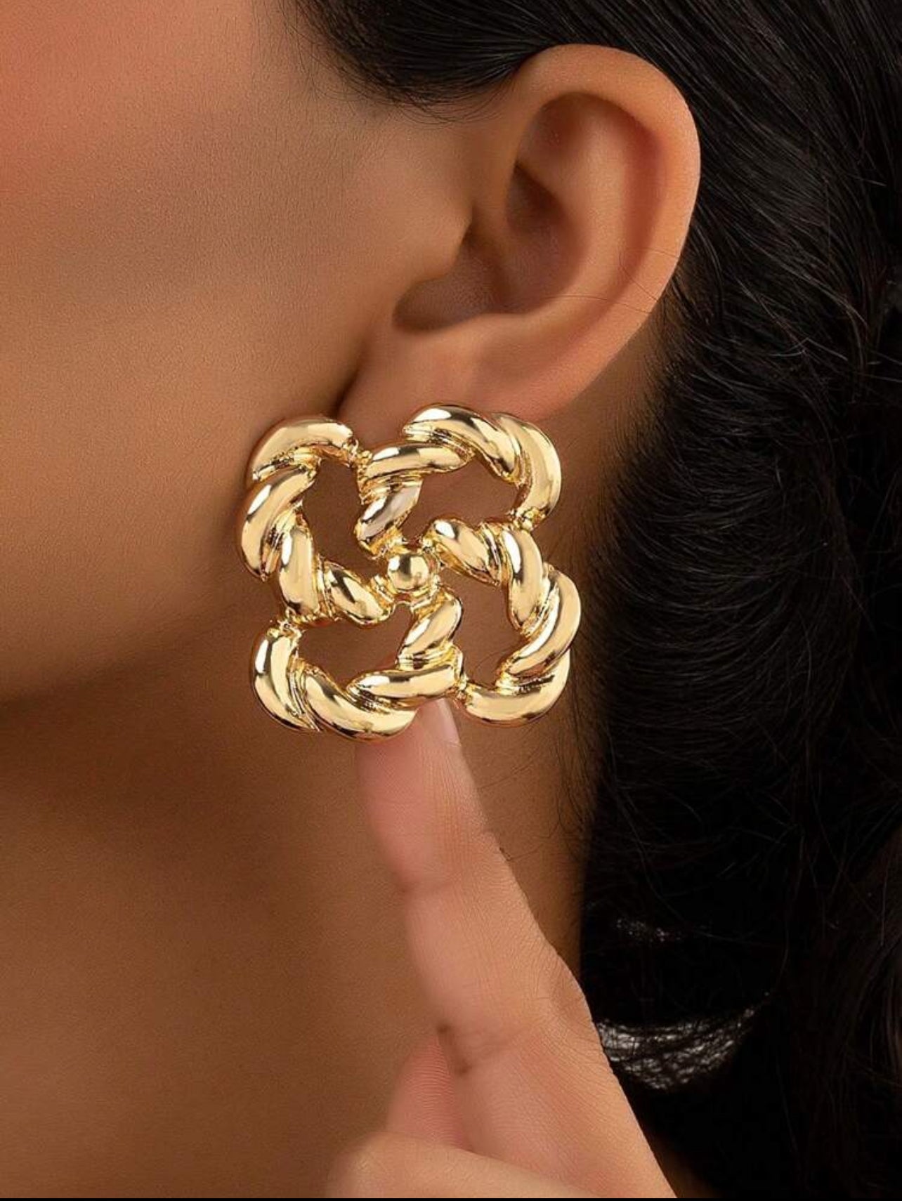 Omega Statement Earrings