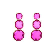 Load image into Gallery viewer, Jennie Pink Crystal Earrings
