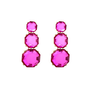 Jennie Pink Crystal Earrings