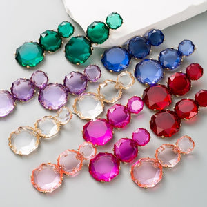Jennie Pink Crystal Earrings