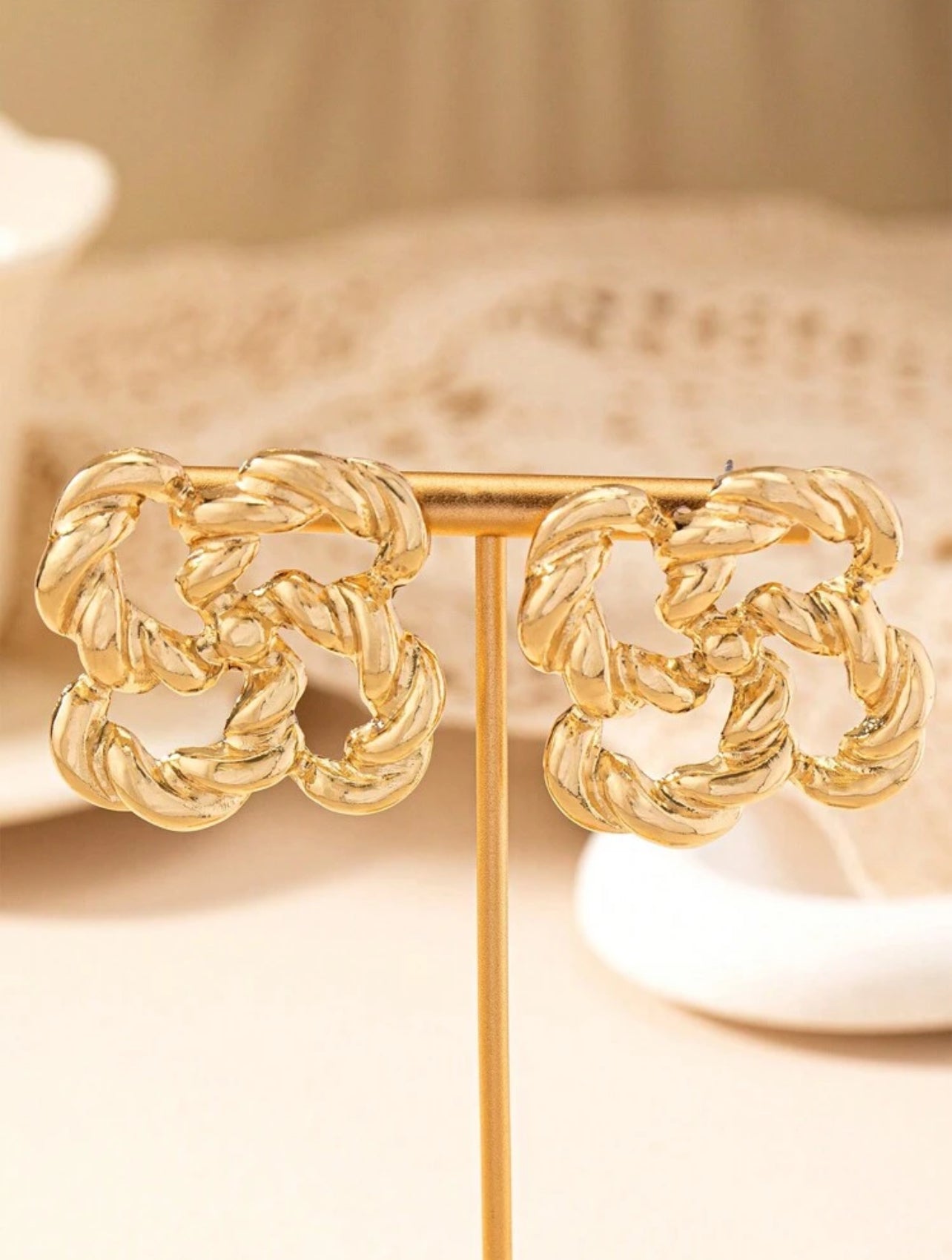 Omega Statement Earrings