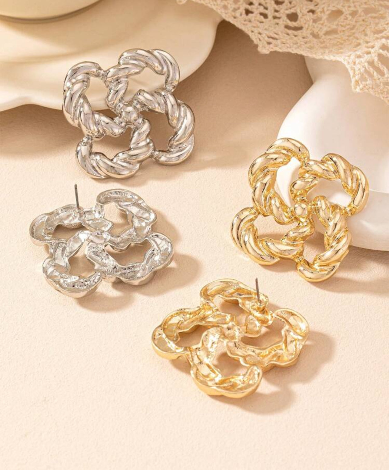 Omega Statement Earrings