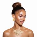 Cynthia Twisted Wire Cord Statement Necklace