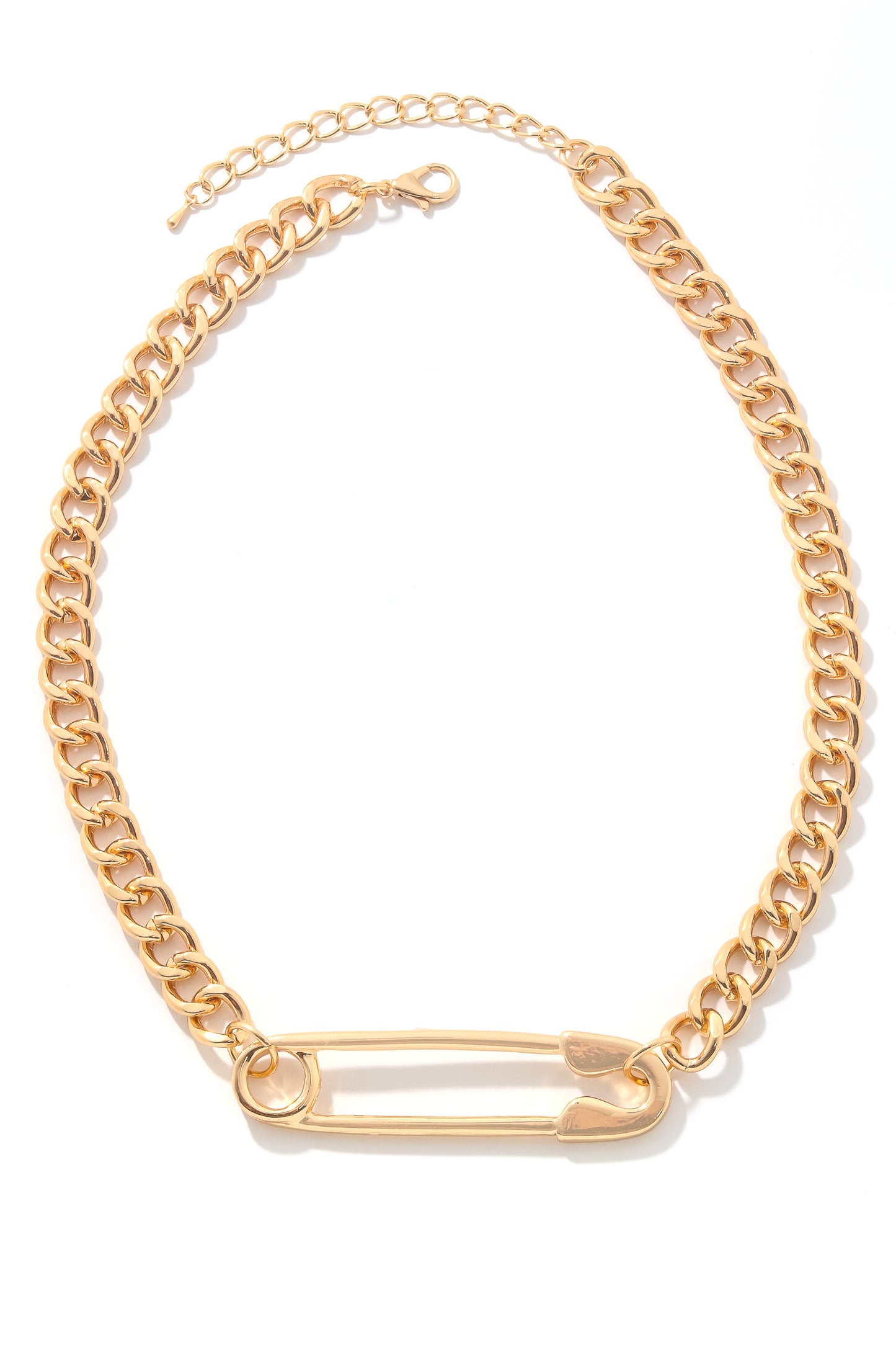 Pin Me - Safety Pin Chain Necklace