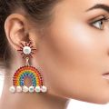 Over The Rainbow Rhinestone Earrings