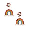 Over The Rainbow Rhinestone Earrings