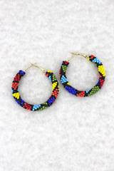 Selah 1-Beaded Hoop Earrings