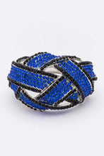 Load image into Gallery viewer, Glitzy 2 Tone Iconic Crystal Bangle
