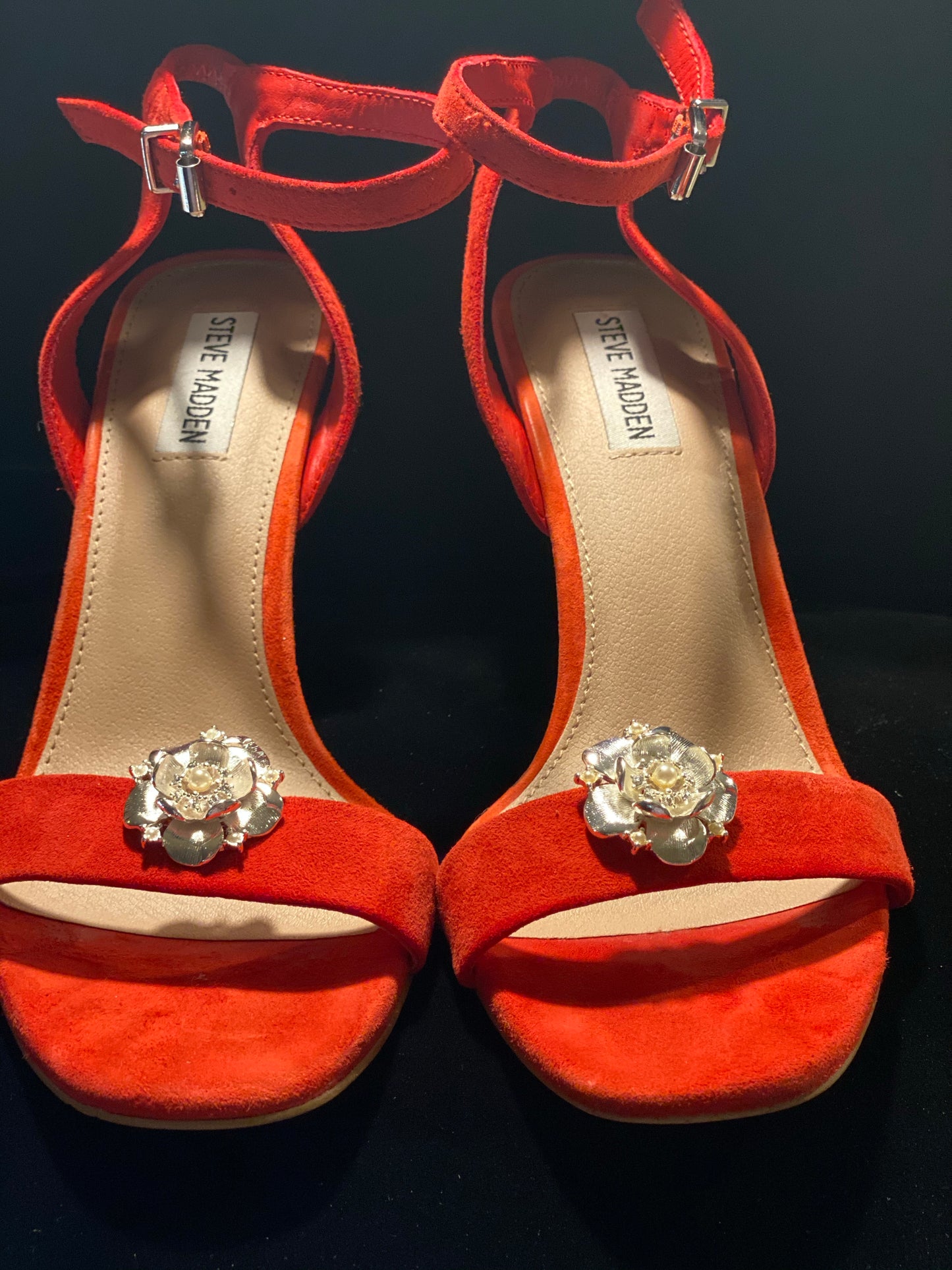 Rosette Silver Shoe Clips