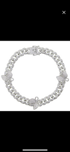 Butterfly Cuban Link Ankle Bracelet
