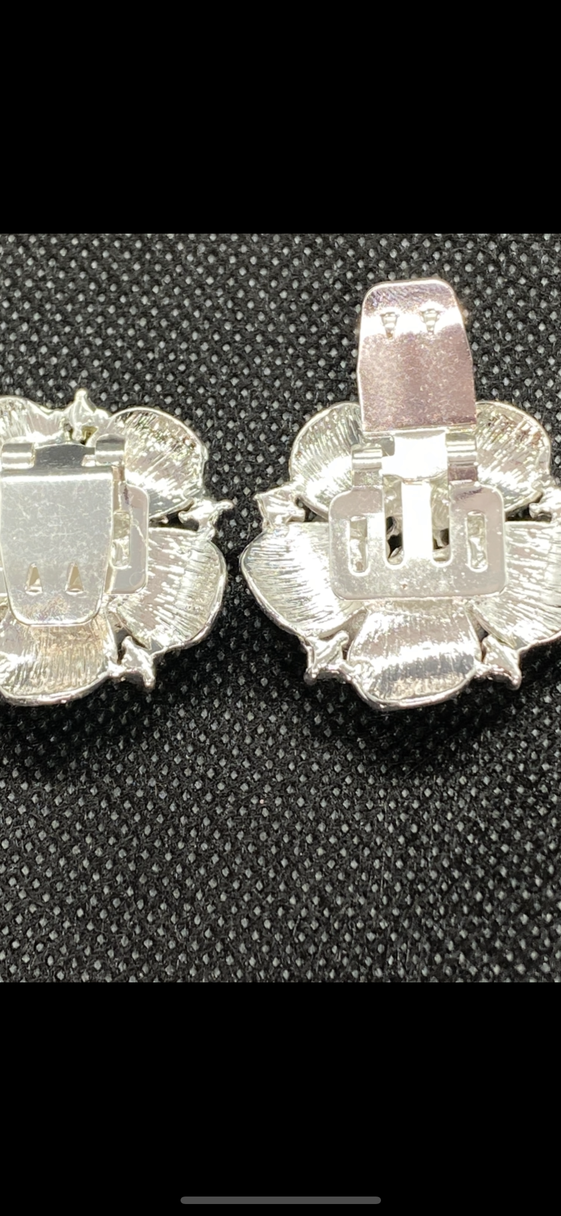 Rosette Silver Shoe Clips