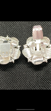 Load image into Gallery viewer, Rosette Silver Shoe Clips
