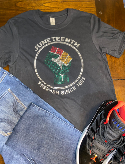 Juneteenth Free-ish  Tshirt - Black