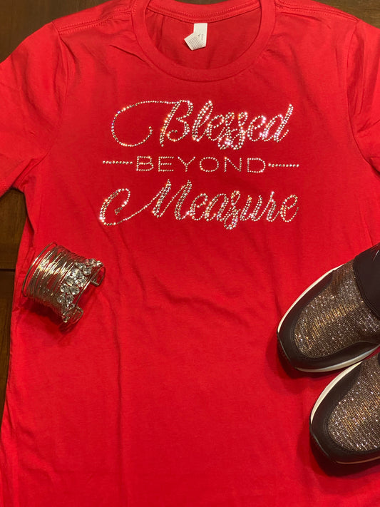 Blessed Beyond Measure Red T-Shirt