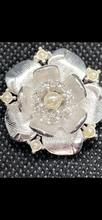 Load image into Gallery viewer, Rosette Silver Shoe Clips
