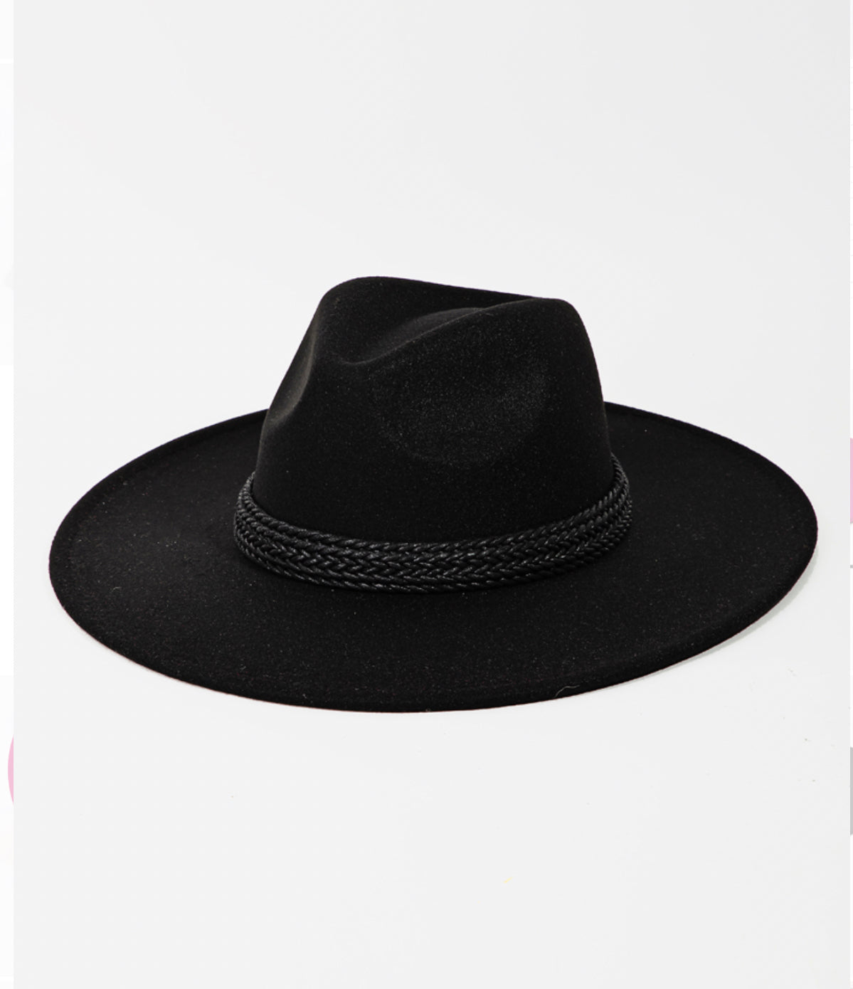 Rache Leather Trimmed Fedora