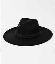 Load image into Gallery viewer, Rache Leather Trimmed Fedora

