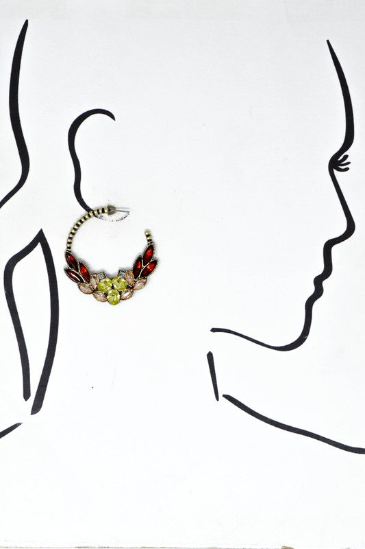 Nivea Wing Shape Hoop Earrings